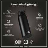 NFL x ION8 Insulated Steel Water Bottle, NFL Bears, 750ml (24oz)