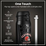 NFL x ION8 Insulated Steel Water Bottle, NFL Browns, 750ml (24oz)