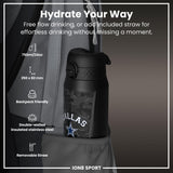 NFL x ION8 Insulated Steel Water Bottle, NFL Cowboys, 750ml (24oz)