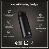 NFL x ION8 Insulated Steel Water Bottle, NFL Broncos, 750ml (24oz)