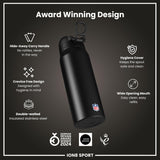 NFL x ION8 Insulated Steel Water Bottle, NFL Chiefs, 750ml (24oz)
