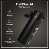NFL x ION8 Insulated Steel Water Bottle, NFL Dolphins, 750ml (24oz)