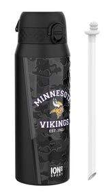NFL x ION8 Insulated Steel Water Bottle, NFL Vikings, 750ml (24oz)