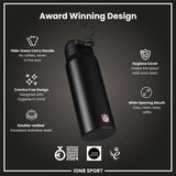 NFL x ION8 Insulated Steel Water Bottle, NFL Patriots, 750ml (24oz)