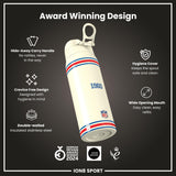 NFL x ION8 Insulated Steel Water Bottle, NFL Bills, 750ml (24oz)