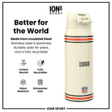 NFL x ION8 Insulated Steel Water Bottle, NFL Bengals, 750ml (24oz)