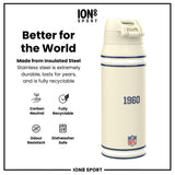 NFL x ION8 Insulated Steel Water Bottle, NFL Cowboys, 750ml (24oz)