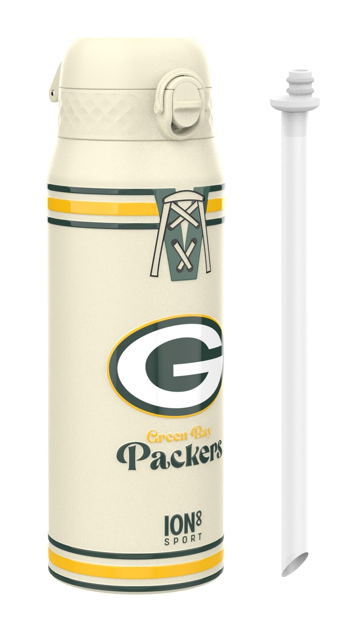 NFL x ION8 Insulated Steel Water Bottle, NFL Packers, 750ml (24oz)