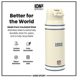 NFL x ION8 Insulated Steel Water Bottle, NFL Colts, 750ml (24oz)