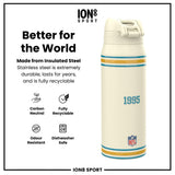 NFL x ION8 Insulated Steel Water Bottle, NFL Jaguars, 750ml (24oz)