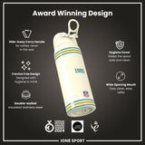 NFL x ION8 Insulated Steel Water Bottle, NFL Jaguars, 750ml (24oz)