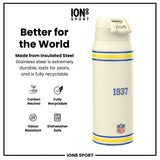 NFL x ION8 Insulated Steel Water Bottle, NFL Rams, 750ml (24oz)