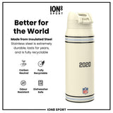 NFL x ION8 Insulated Steel Water Bottle, NFL Raiders, 750ml (24oz)