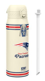 NFL x ION8 Insulated Steel Water Bottle, NFL Patriots, 750ml (24oz)