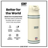 NFL x ION8 Insulated Steel Water Bottle, NFL Eagles, 750ml (24oz)