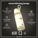 NFL x ION8 Insulated Steel Water Bottle, NFL Steelers, 750ml (24oz)