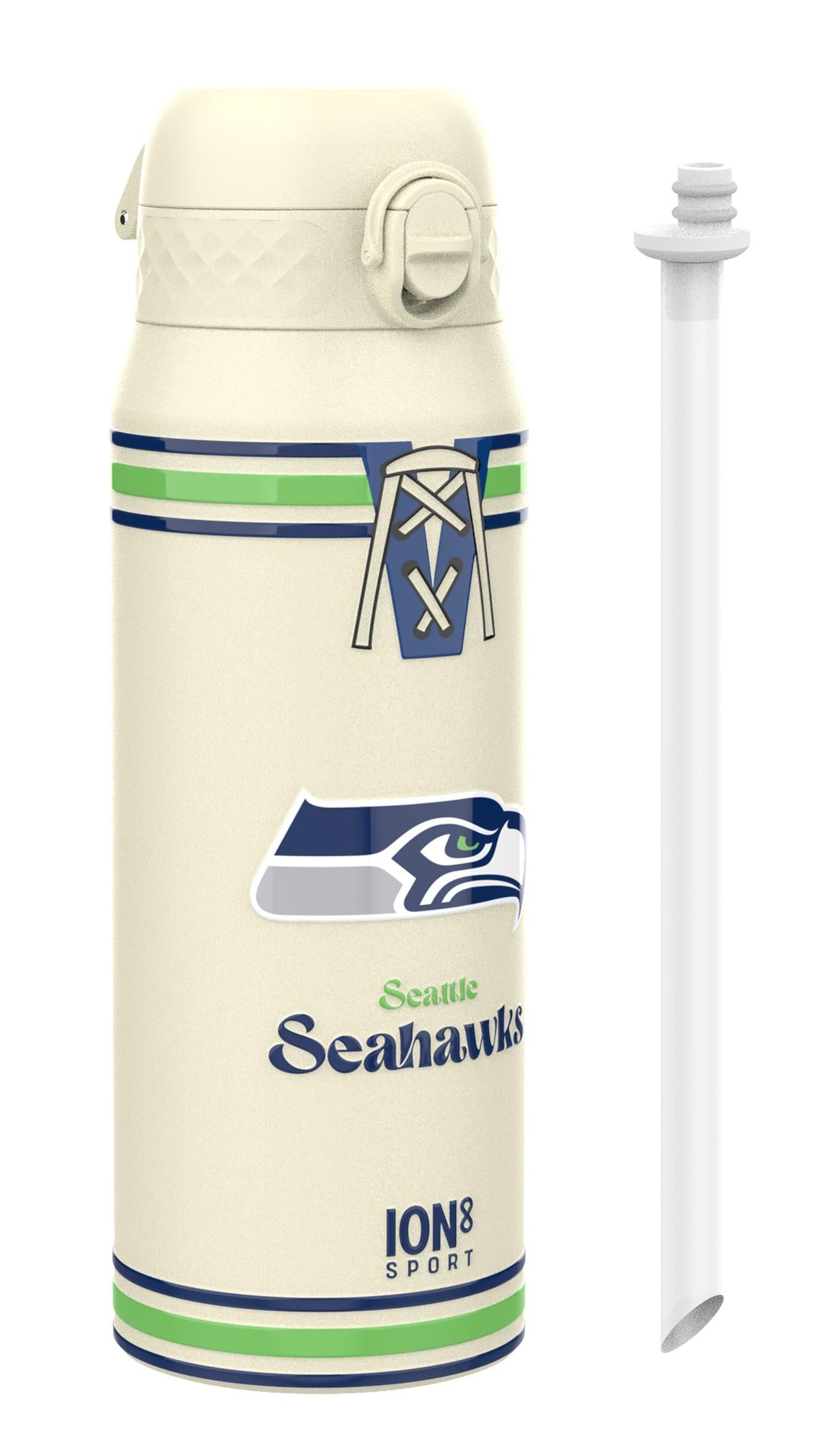 NFL x ION8 Insulated Steel Water Bottle, NFL Seahawks, 750ml (24oz)