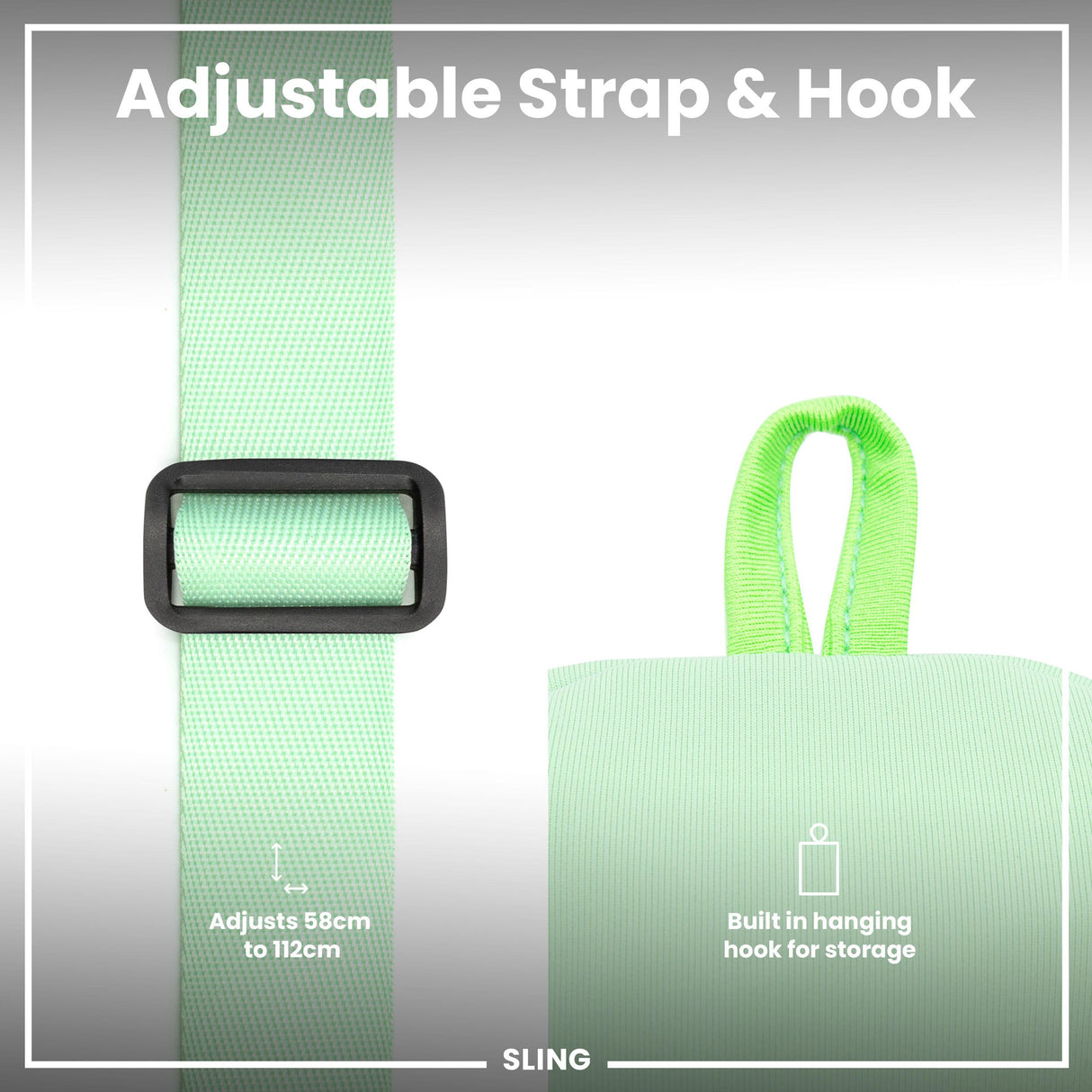 ION8 Lightweight, Sling Bottle Bag, Green