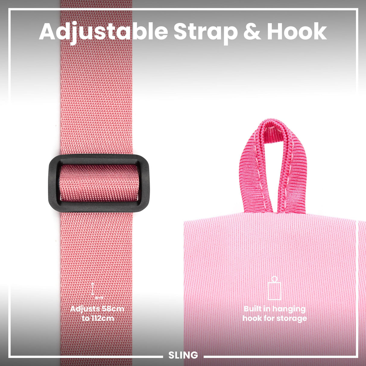ION8 Lightweight, Sling Bottle Bag, Pink