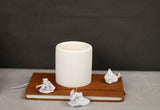 Gloria Home White Concrete Pen & Pencil Holder