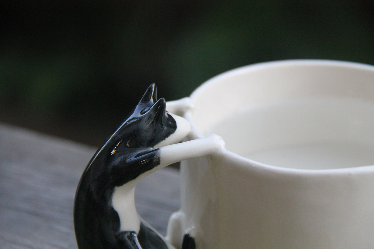 4AM Studio Cat Cup Cow Cat Ceramic Mug