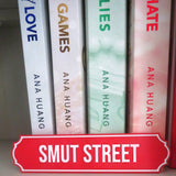 Filamora Studios Custom Bookshelf Street Sign Library Label