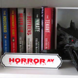Filamora Studios Custom Bookshelf Street Sign Library Label