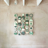 Green Modern Wall Art | Large Tapestry Centrepiece for Contemporary Decor