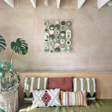 Green Modern Wall Art | Large Tapestry Centrepiece for Contemporary Decor