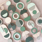Green Modern Wall Art | Large Tapestry Centrepiece for Contemporary Decor