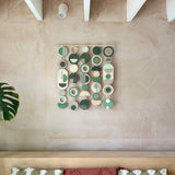 Green Modern Wall Art | Large Tapestry Centrepiece for Contemporary Decor