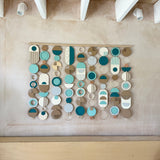 Blue Coastal Wall Art | Large Centrepiece Tapestry Modern Decor