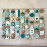 Blue Coastal Wall Art | Large Centrepiece Tapestry Modern Decor