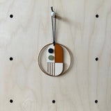Original Mini Geometric Wall Hanging | Mid‑Century Wooden Wall Art