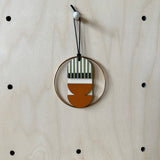 Original Mini Geometric Wall Hanging | Mid‑Century Wooden Wall Art