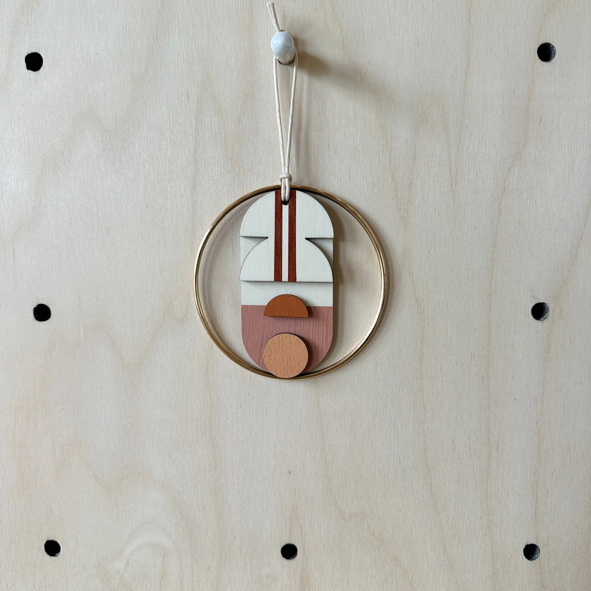 Warm Tones Small Geometric Wall Hanging