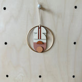Warm Tones Small Geometric Wall Hanging