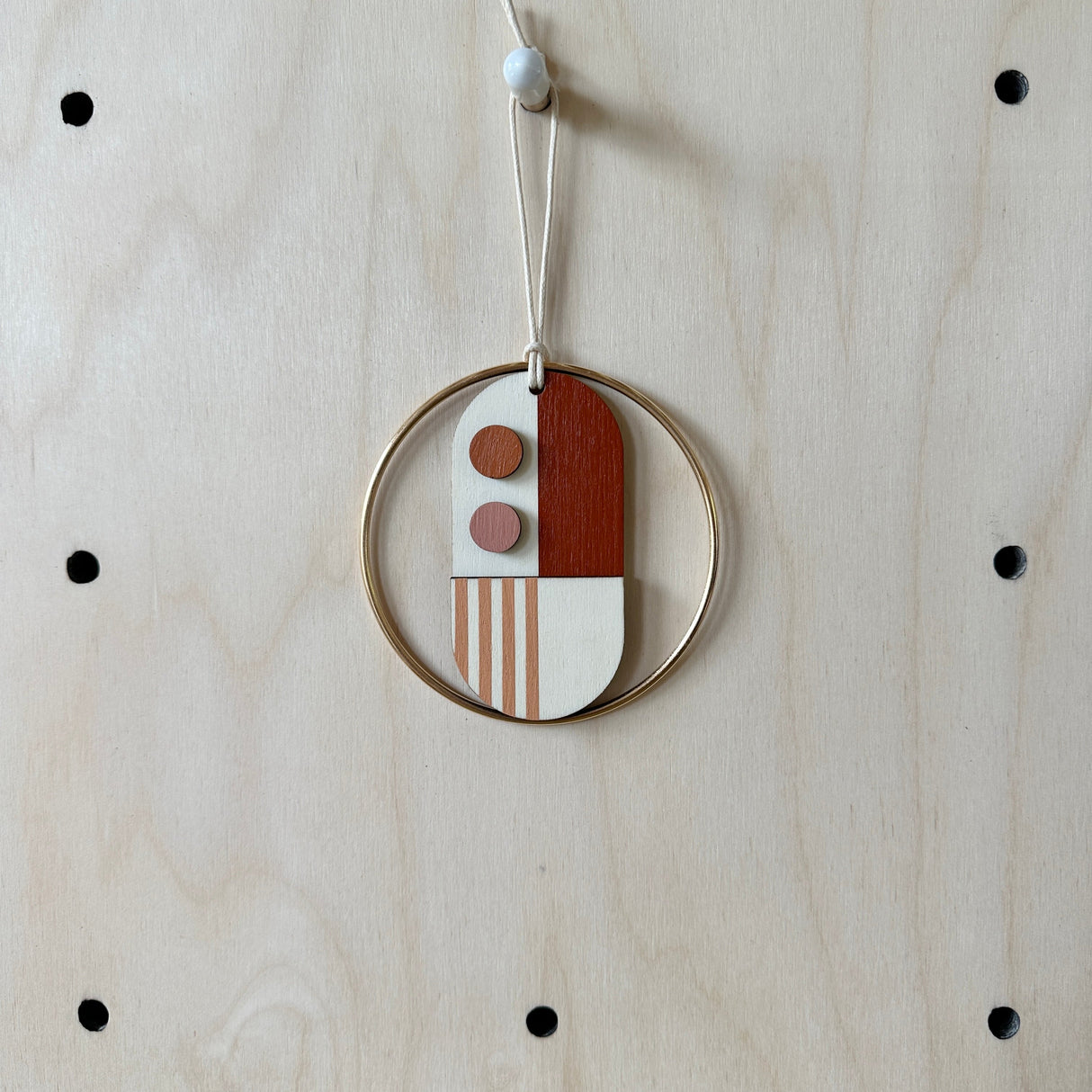 Warm Tones Small Geometric Wall Hanging
