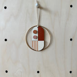 Warm Tones Small Geometric Wall Hanging