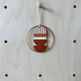 Warm Tones Small Geometric Wall Hanging