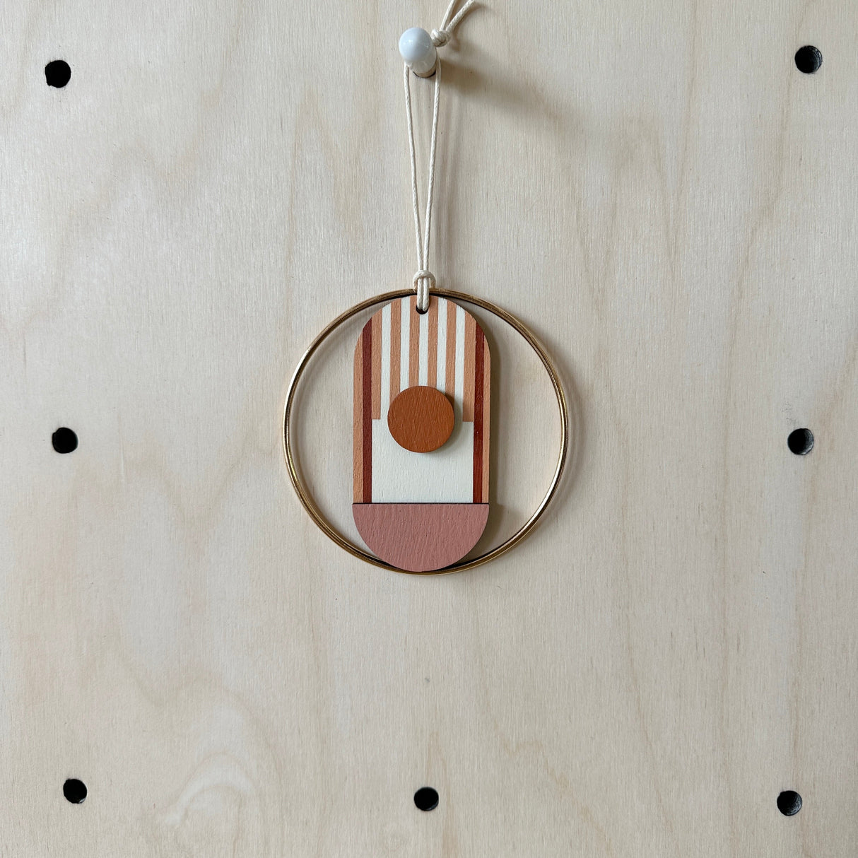 Warm Tones Small Geometric Wall Hanging