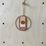 Warm Tones Small Geometric Wall Hanging