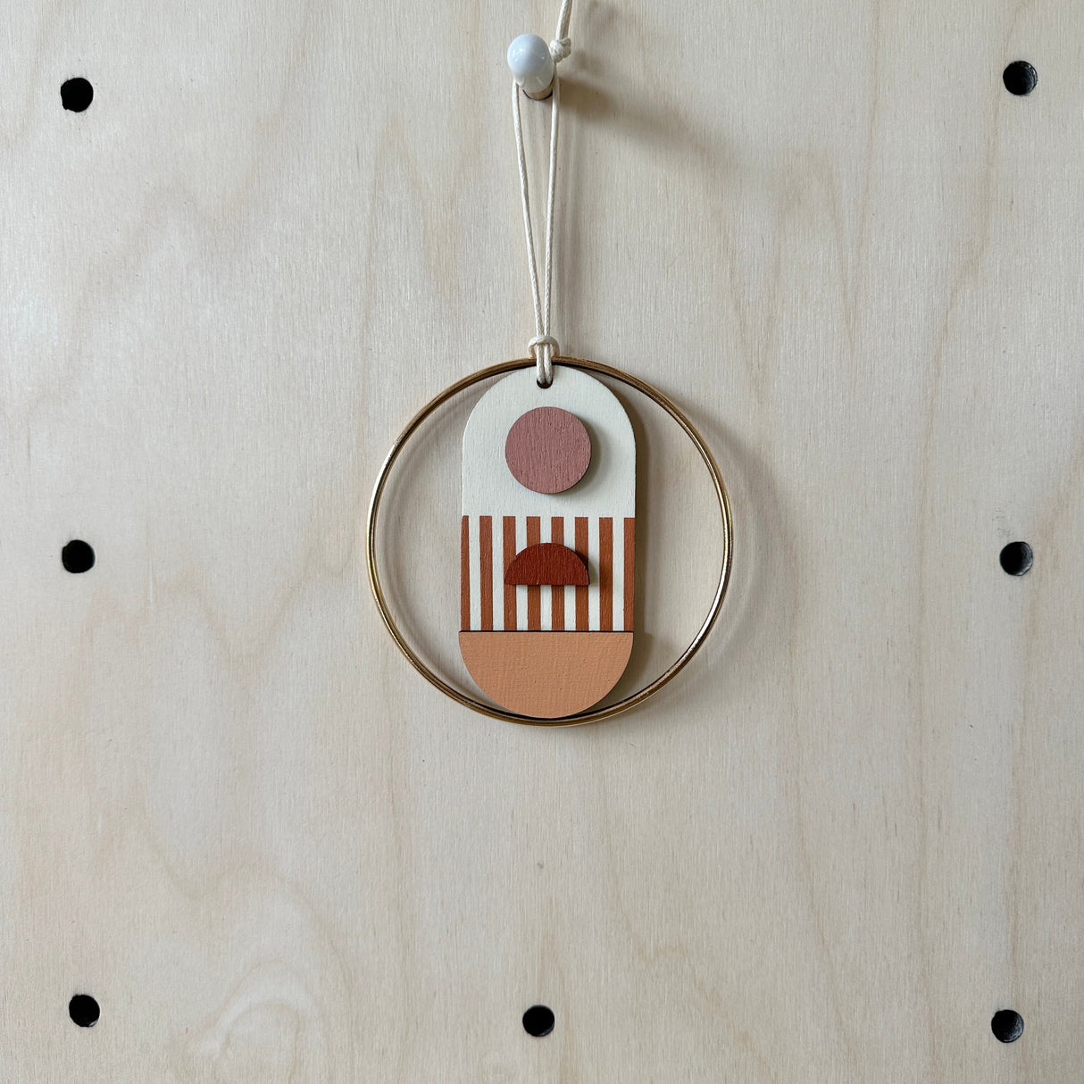 Warm Tones Small Geometric Wall Hanging