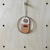 Warm Tones Small Geometric Wall Hanging