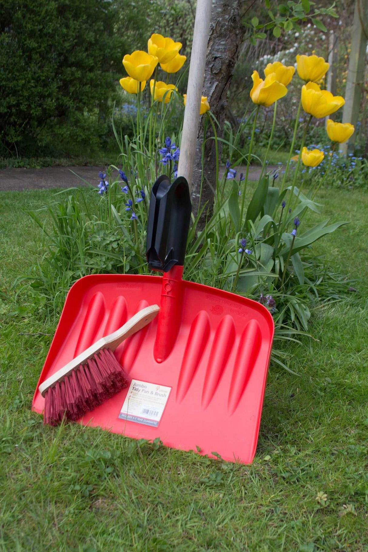 Etree Extra Large Dustpan and Hard Brush
