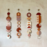 Warm Tones Geometric Wall Hangings – Luxury Mid‑Century Wood Art