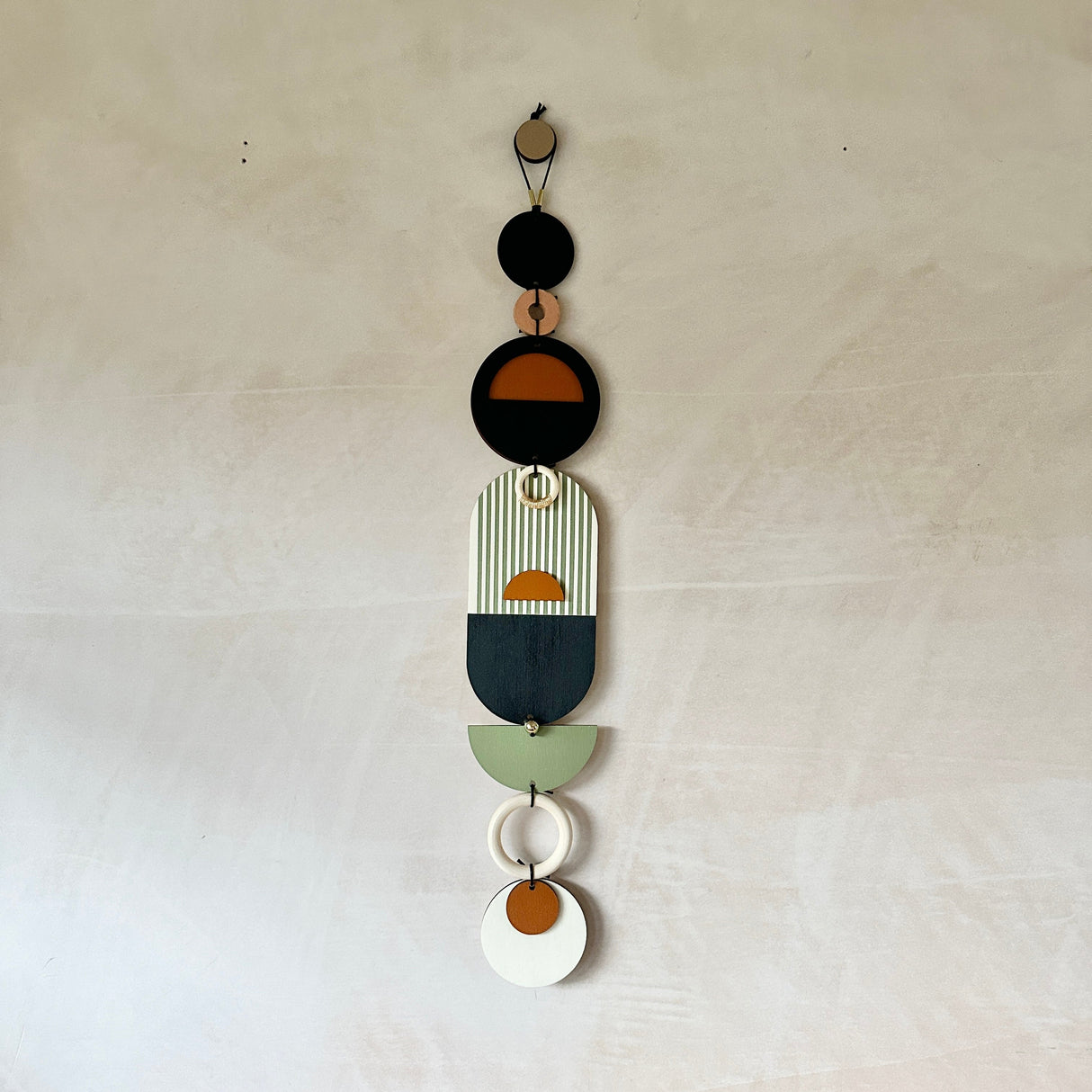 Modern Geometric Wall Hanging Art | Mid‑Century Slim Wall Decor