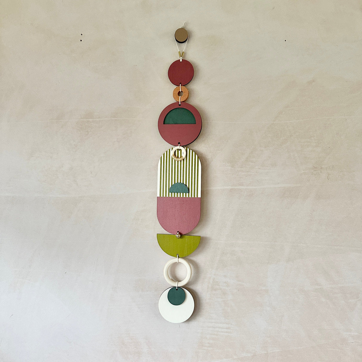 Eclectic Geometric Wall Hanging | Luxury Mid‑Century Slim Tapestry