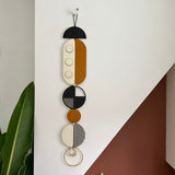 Medium Dots Modern Wood Wall Hanging