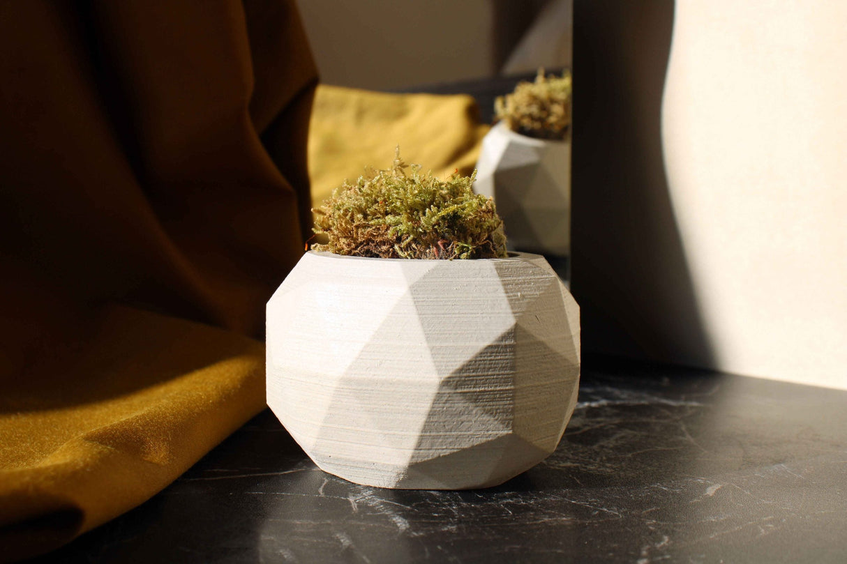 Gloria Home Concrete Diagonal Plant Pot